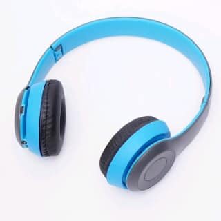 head phone sky blue