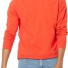 Amazon Essentials Men's Long-Sleeve Lightweight French Terry Crewneck Sweatshirt red