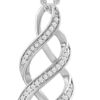 Amazon Essentials Women's Sterling Silver Diamond Twist Pendant Necklace (1-10 cttw), 18 (previously Amazon Collection)Amazon Essentials Women's Sterling Silver Diamond Twist Pendant Necklace (1-10 cttw), 18 (previously Amazon Collection)