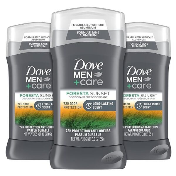 Dove Men+Care Antiperspirant Deodorant Stick Clean Comfort Twin Pack 72-Hour Sweat & Odor Protection Antiperspirant for Men With 1-4 Moisturizing Cream 2.7 oz