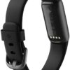 Fitbit Luxe-Fitness and Wellness-Tracker with Stress Management, Sleep-Tracking and 24-7 Heart Rate, Black-Graphite, One Size (S & L Bands Included)