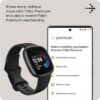 Fitbit Versa 4 Fitness Smartwatch with Daily Readiness, GPS, 24-7 Heart Rate, 40 Exercise Modes, Sleep Tracking and more, Black-Graphite, One Size (S & L Bands Included)