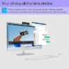 HP 23.8 inch All-in-One Desktop PC, FHD Display, Intel Core i3-N300, 8 GB RAM, 512 GB SSD, Intel UHD Graphics, Windows 11 Home, 24-cr004