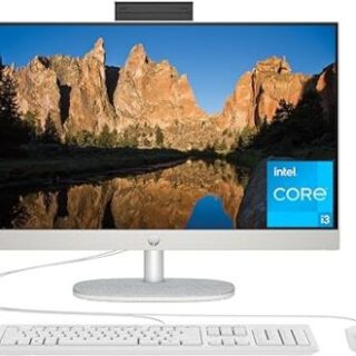 HP 23.8 inch All-in-One Desktop PC, FHD Display, Intel Core i3-N300, 8 GB RAM, 512 GB SSD, Intel UHD Graphics, Windows 11 Home, 24-cr004
