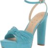 Jessica Simpson Womens Immie Ankle Strap Platform Pumps Sandle blue