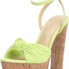 Jessica Simpson Womens Immie Ankle Strap Platform Pumps Sandle green