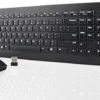 Lenovo 510 Wireless Keyboard & Mouse Combo, 2.4 GHz Nano USB Receiver, Full Size, Island Key Design, Left or Right Hand, 1200 DPI Optical Mouse, GX30N81775, Black