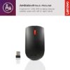 Lenovo 510 Wireless Keyboard & Mouse Combo, 2.4 GHz Nano USB Receiver, Full Size, Island Key Design, Left or Right Hand, 1200 DPI Optical Mouse, GX30N81775, Black