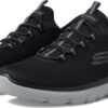 Skechers Men's Summits High Range Hands Free Slip-in Sneaker charcoal