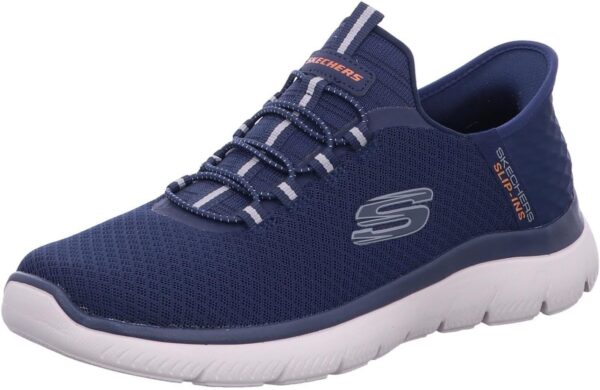 Skechers Men's Summits High Range Hands Free Slip-in Sneaker mesh trim