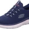 Skechers Men's Summits High Range Hands Free Slip-in Sneaker mesh trim