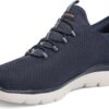 Skechers Men's Summits High Range Hands Free Slip-in Sneaker navy