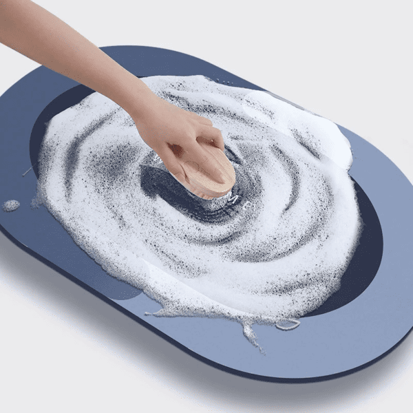 Super Absorbent Shower Bath Mat Bathroom Anti-Slip Carpet Rug Simple Kitchen Entrance Soft Door Bathtub Side Bath Mat Home Decoration