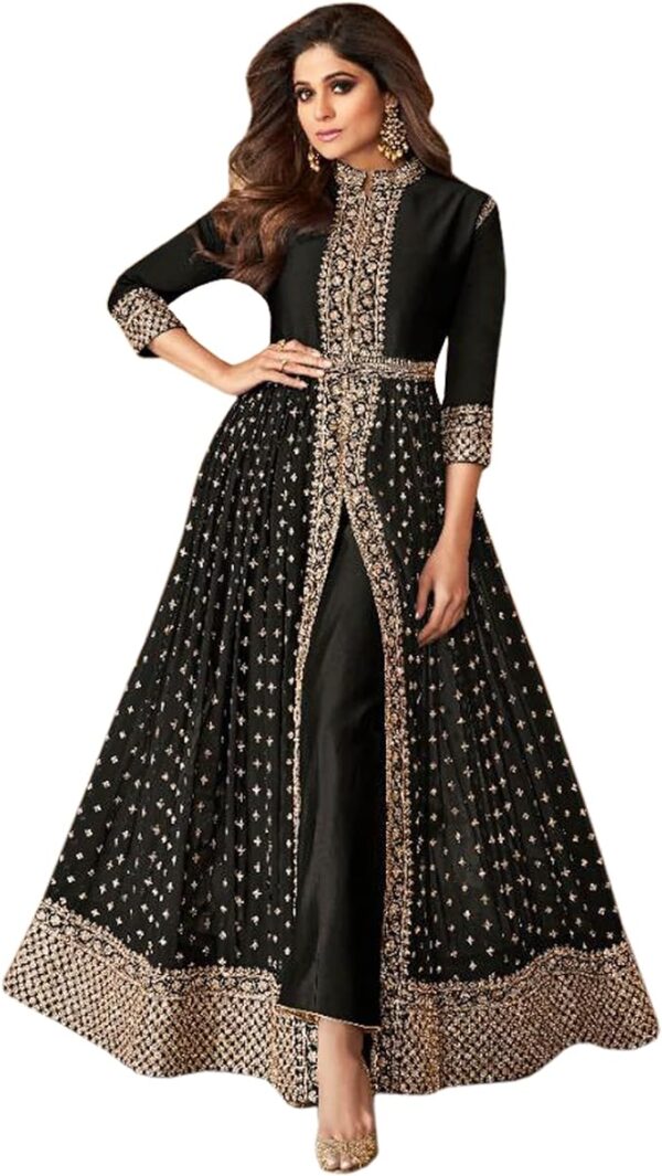 stylishfashion Eid Special Stitched Slit Anarkali Gown Pakistani Indian Designer Anarkali Shalwar Kameez Suits