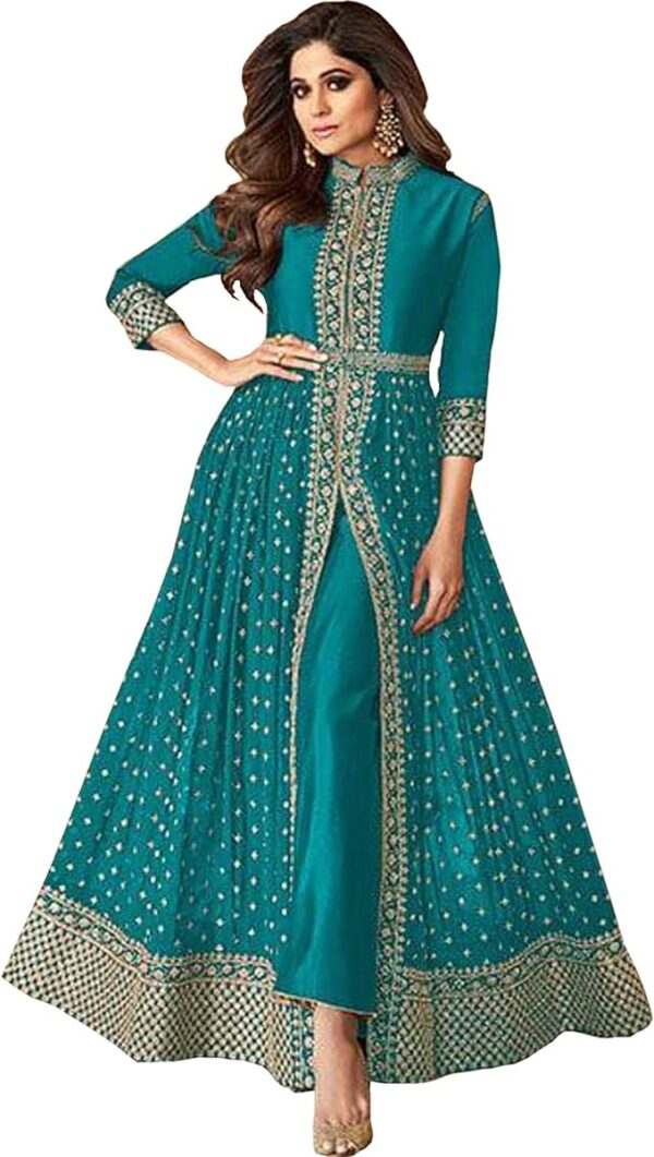 stylishfashion Eid Special Stitched Slit Anarkali Gown Pakistani Indian Designer Anarkali Shalwar Kameez Suits