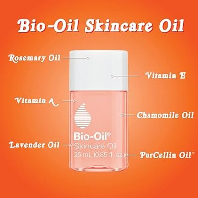 Bio-Oil Skincare Body Oil, Vitamin E, Serum for Scars & Stretchmarks, Face & Body Moisturizer, 2 oz, All Skin Types