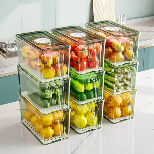 Refrigerator Storage Box Food-grade Kitchen Special Storage Box Food Fruit And Vegetable Fresh-keeping Box