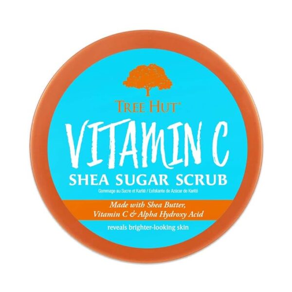 Tree Hut Vitamin C Shea Sugar Scrub, 18 oz, Ultra Hydrating and Exfoliating Scrub for Nourishing Essential Body Care