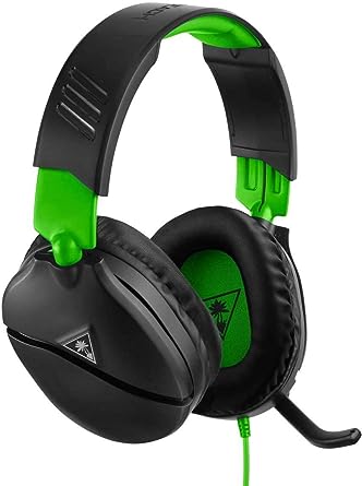 Turtle Beach Recon 70 Gaming Headset for Nintendo Switch, Xbox Series X, S, Xbox One, PS5, PS4, PlayStation, Mobile, & PC with 3.5mm - Flip-to-Mute Mic, 40mm Speakers - Black green