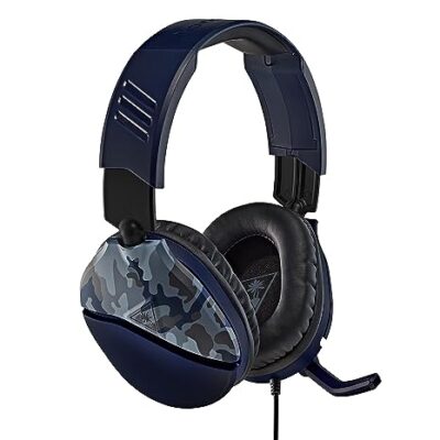 Turtle Beach Recon 70 Gaming Headset for Nintendo Switch, Xbox Series X, S, Xbox One, PS5, PS4, PlayStation, Mobile, & PC with 3.5mm - Flip-to-Mute Mic, 40mm Speakers - Blue