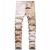 Straight Jeans Gradient Color Tie-dye