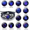 Zodiac Constellation Bracelet Braided Design Bracelet For Men Women Kids