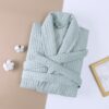 Women's Cotton Waffle Robe Bathrobe Towel