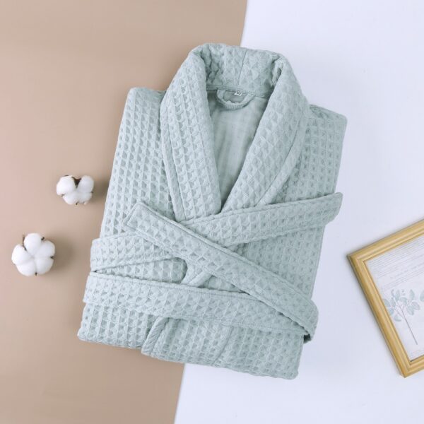 Women's Cotton Waffle Robe Bathrobe Towel