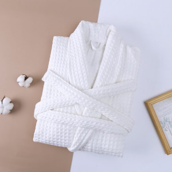 Women's Cotton Waffle Robe Bathrobe Towel