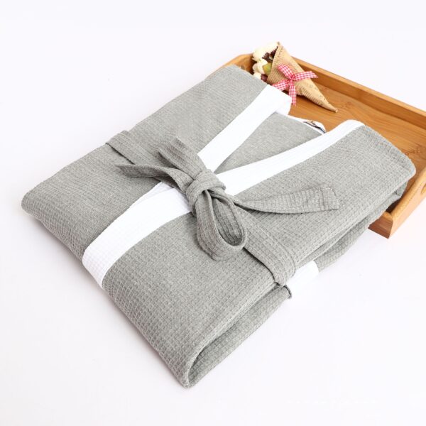 Women's Cotton Waffle Robe Bathrobe Towel