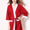 Women's Cotton Waffle Robe Bathrobe Towel