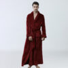 Men's Winter Coral Fleece Nightgown Homewear Thickened Pajamas