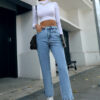 Women's New Straight Simple High Waist Trousers