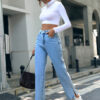 Women's New Straight Simple High Waist Trousers
