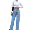 Women's New Straight Simple High Waist Trousers