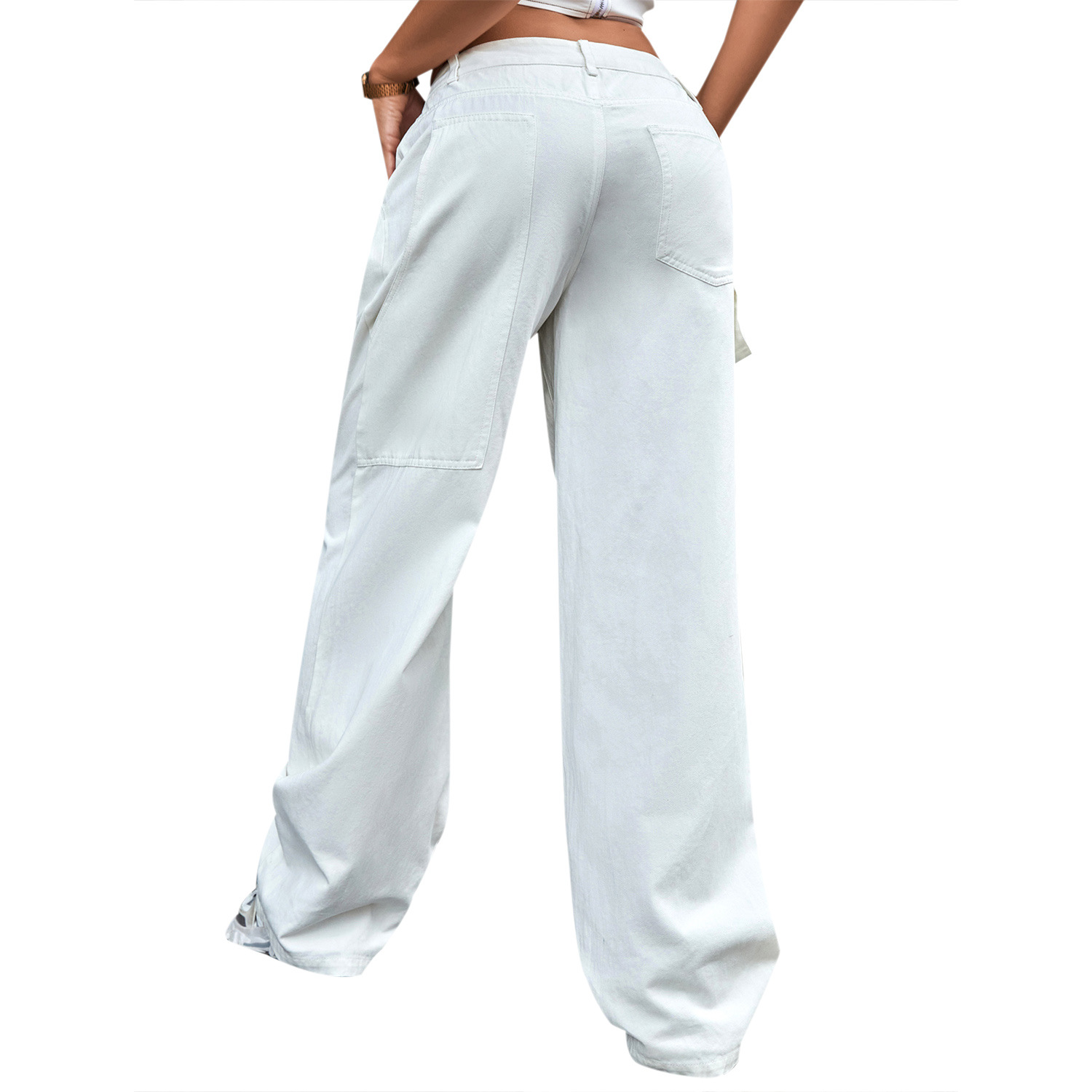 Women's Fashion Trendy High Waist Loose Denim Trousers Women's Fashion Trendy High Waist Loose Denim Trousers