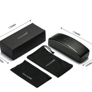 Boutique glasses box multi-function screwdriver glasses bag glasses cloth polarized test card accessories