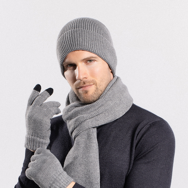 Hat Gloves Scarf Cover Thermal Knitting Outdoor Cycling Suit