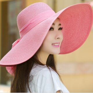 Summer Korean version of the tide hat female folding summer beach hat sun hat