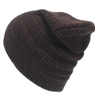 Autumn And Winter Mixed Color Striped Head Caps Warm Knitted Hat Earmuffs Wool
