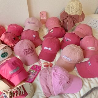 Color White Hat Female RaspberryBaseball Cap